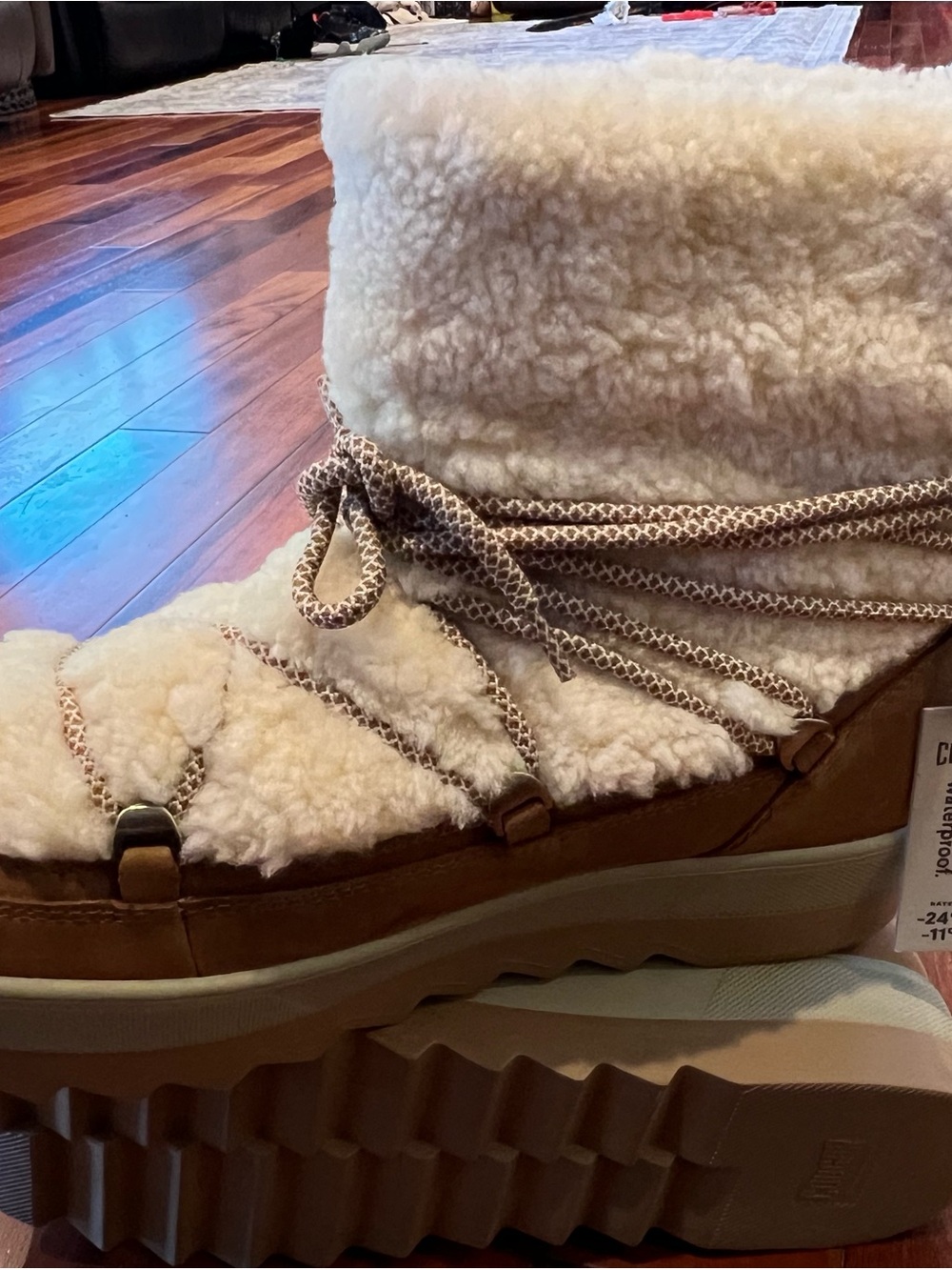 Cougar Tan Winter Shearling-Lined Waterproof Boot - Picture 5 of 9